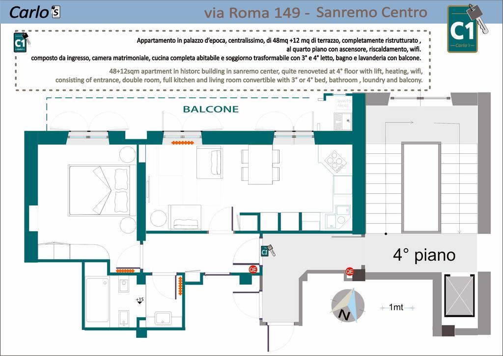 Carlo'S Bcc1 - Sanremo Center Suite - Da Carlo - Exterior photo